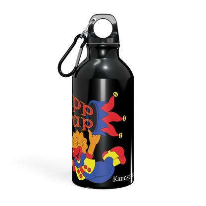Alu Trinkflasche in Schwarz mit dem ZappZarap Logo