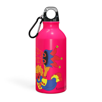 Alu Trinkflasche in Pink mit dem ZappZarap Logo