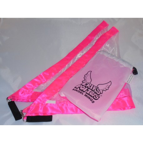 Eriks Poi Toys Angel Wings in Weiß Pink mit Beutel