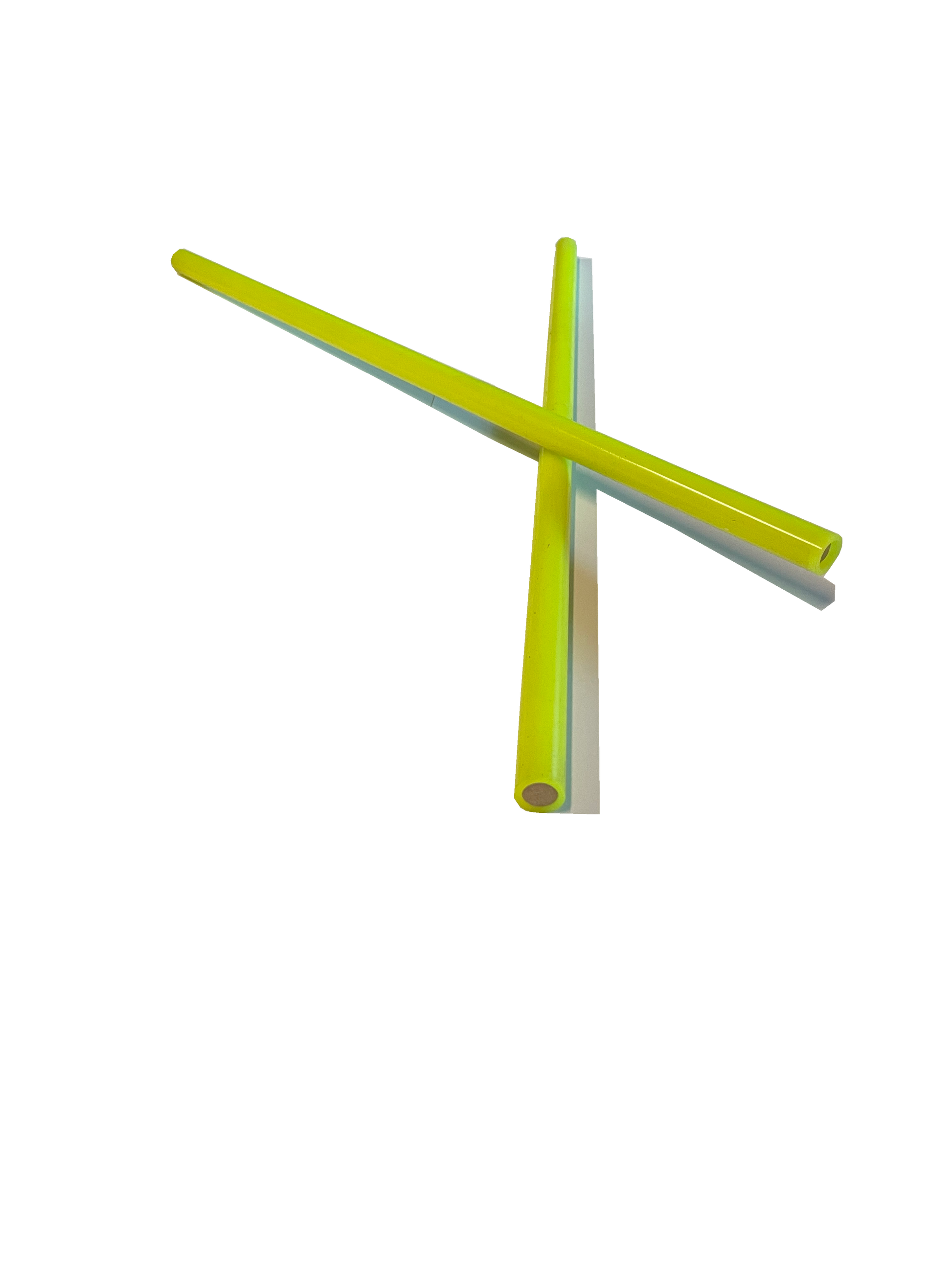 Devilsticks Flowersticks Handstäbe Silkon neon gelb