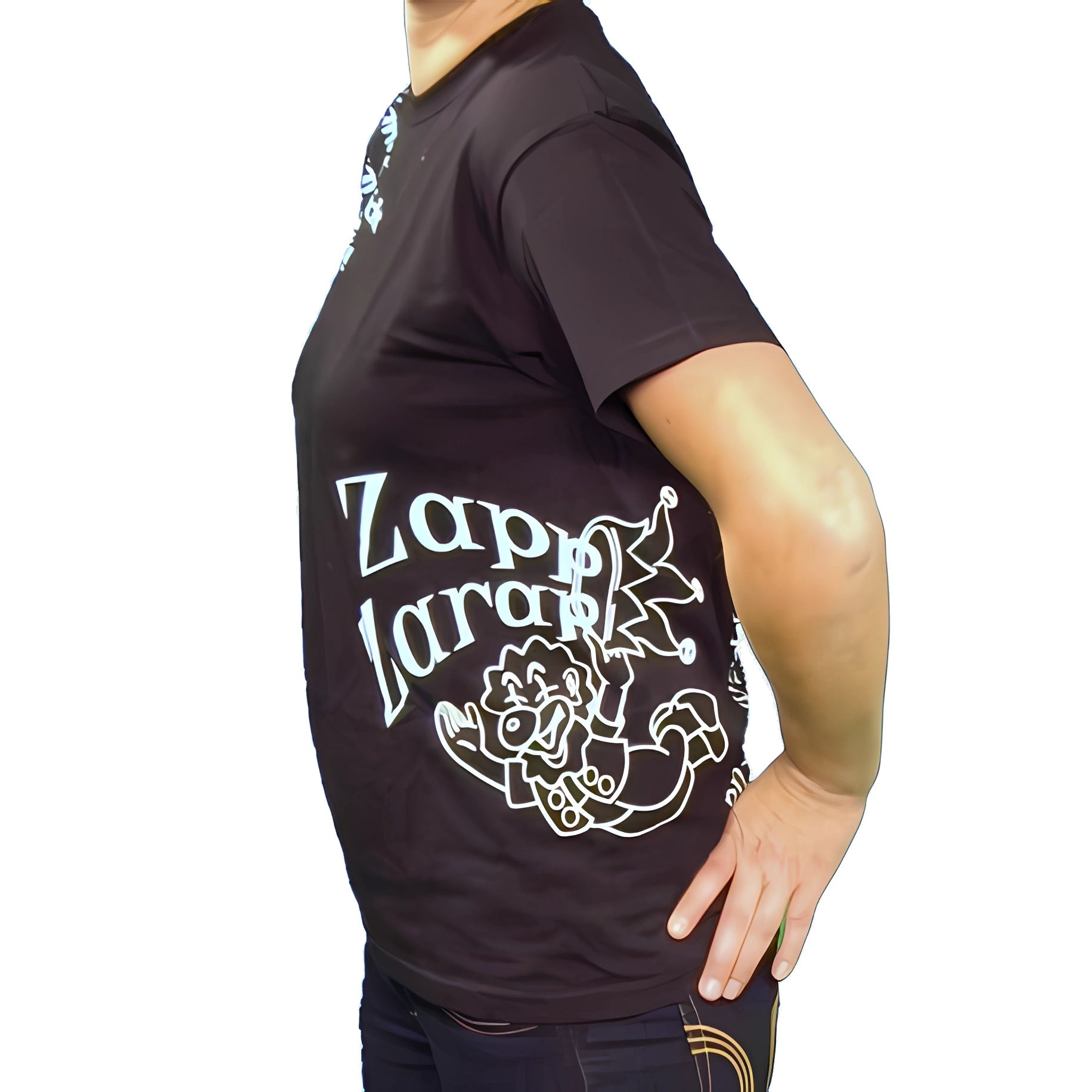 ZappZarap Tshirt in Schwarz Seitenansicht